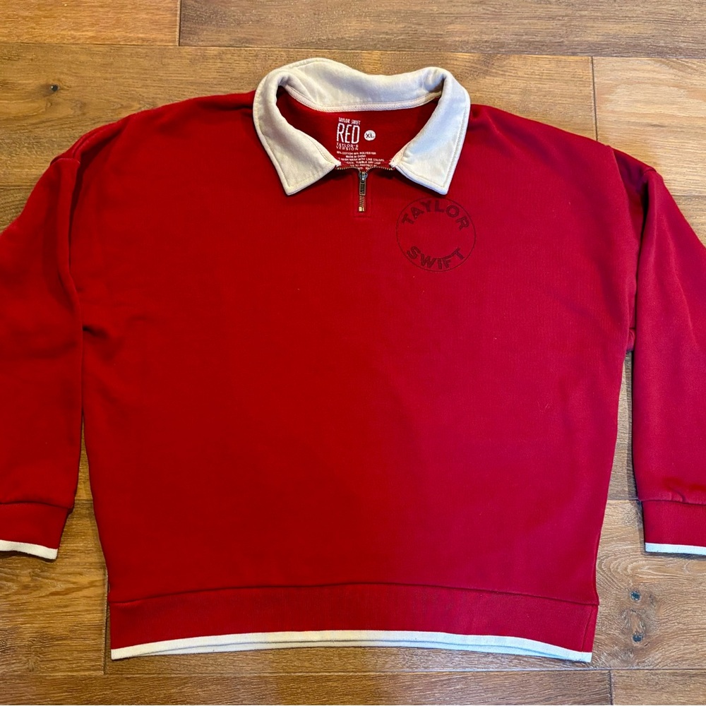 Taylor Swift, Red, (Taylor’s Version), All Too Well, Zip Polo, XL, SOLD OUT